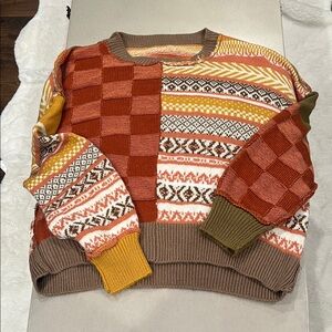 Colorful Patchwork Sweater